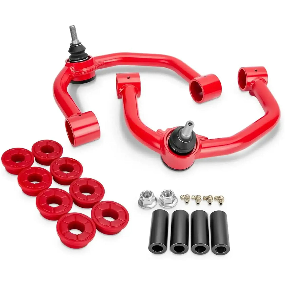 Dynofit 2–4" Red Upper Control Arms for 2004–2020 Ford F-150 Accessories Display