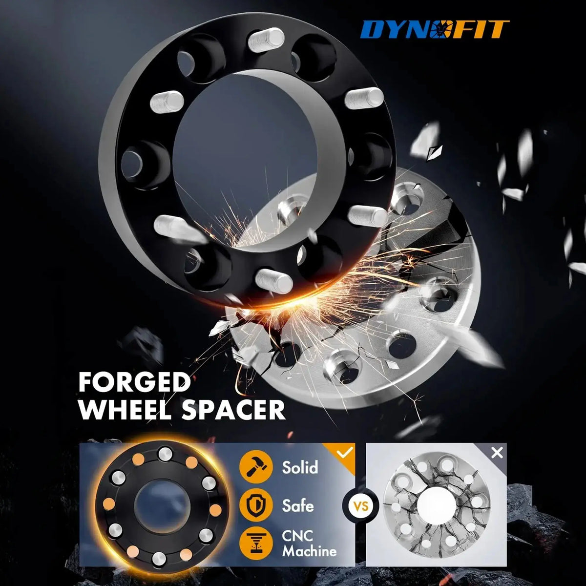 2" 6x5.5 Wheel Spacers for Toyota 4Runner Tacoma FJ Cruiser Isuzu M12x1.5