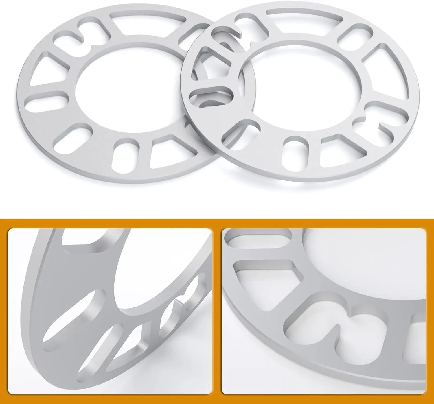 Dynofit Universal 5mm Wheel Spacers for 4 Lug & 5 Lug Wheels
