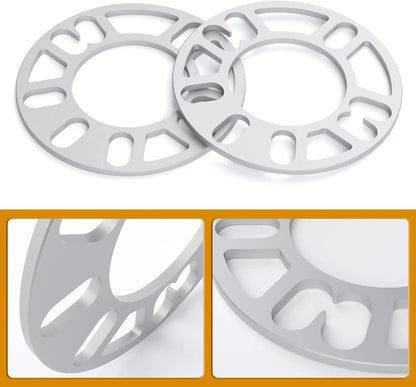 Dynofit Universal 5mm Wheel Spacers for 4 Lug & 5 Lug Wheels