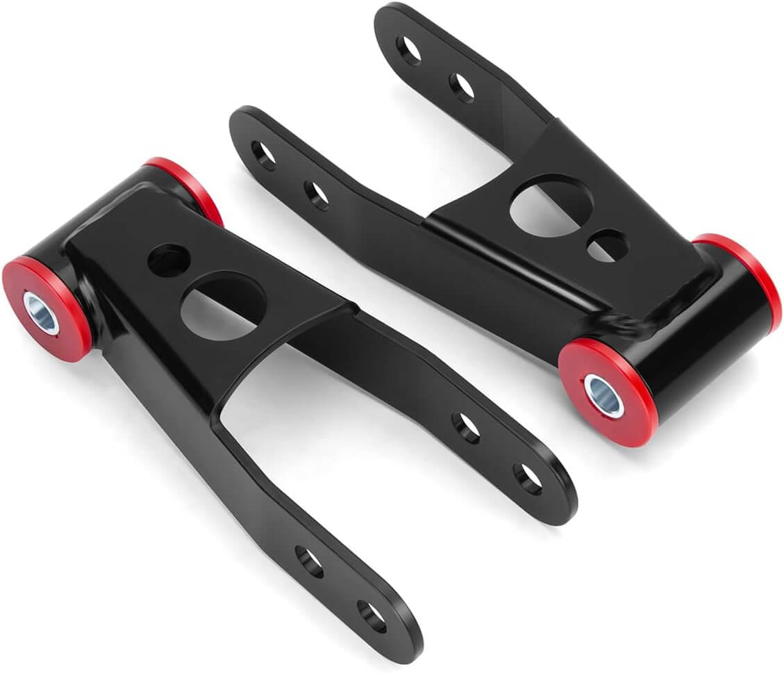 Dynofit 1-2" Adjustable Rear Drop Shackles Kit for 1999-2018 Chevy Silverado 1500/GMC Sierra 1500