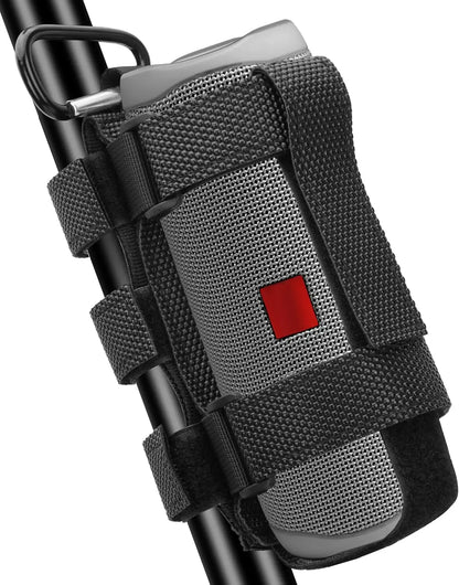 Upgraded Portable Bike & Golf Cart Speaker Mount – Adjustable Strap Fits JBL Charge 5, Compatible with EZGO Club Car Yamaha, ATV, UTV, Boat Railing