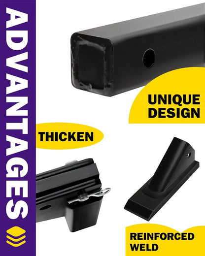 Heavy Duty 3-Point Hitch Trencher Subsoiler – Adjustable 16" Shank, Lawn Ripper for ATV/UTV/Tractor, Thicken Plow with 2 Replaceable Teeth