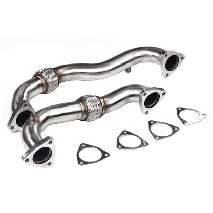 Exhaust Downpipe for 2008-2010 Ford F250 F350 F450 F550 Heavy Duty 6.4L Dynofit