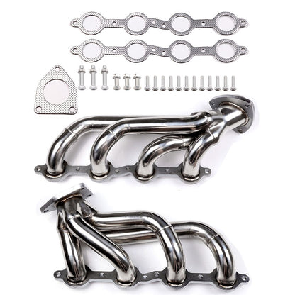 Exhaust Header for 2000–2001 GMC Yukon 4.8L 5.3L & 1999–2001 GMC Sierra 1500 2500 Dynofit