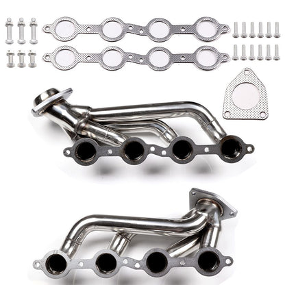 Exhaust Header for 2000–2001 GMC Yukon 4.8L 5.3L & 1999–2001 GMC Sierra 1500 2500 Dynofit