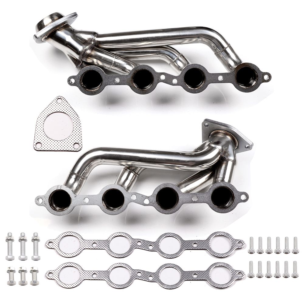 Exhaust Header for 2000–2001 GMC Yukon 4.8L 5.3L & 1999–2001 GMC Sierra 1500 2500 Dynofit