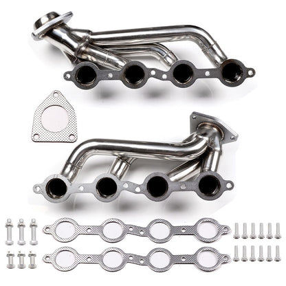 Exhaust Header for 2000–2001 GMC Yukon 4.8L 5.3L & 1999–2001 GMC Sierra 1500 2500 Dynofit