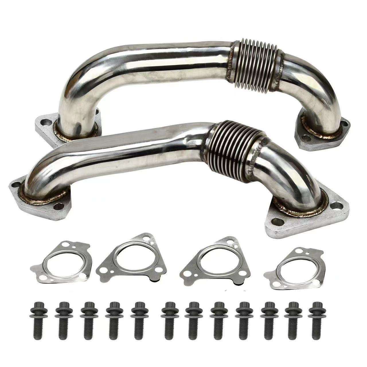 Exhaust Downpipe for 2001-2015 Chevy Silverado GMC Sierra 2500 3500HD Dynofit