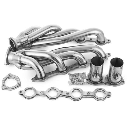 Exhaust Shorty Header for Chevy C10 Chevelle Camaro Caprice LS1 LS2 LS6 LS7 LSX Engines Dynofit