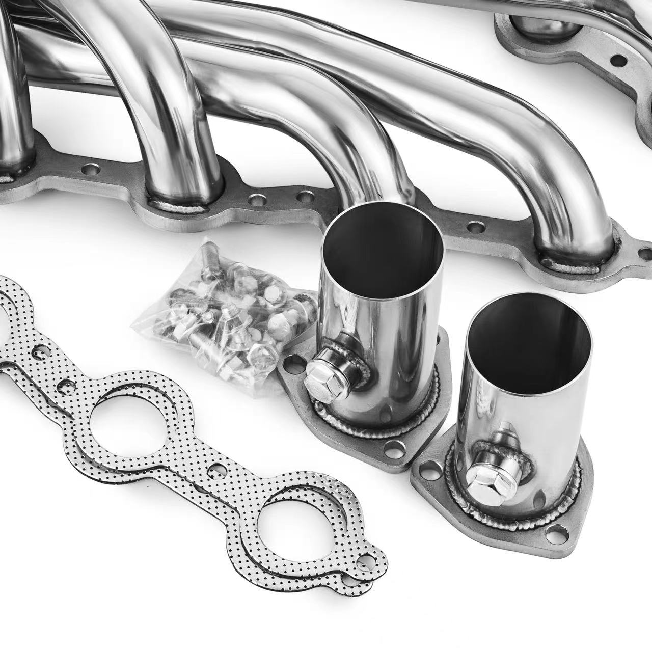 Exhaust Shorty Header for Chevy C10 Chevelle Camaro Caprice LS1 LS2 LS6 LS7 LSX Engines Dynofit