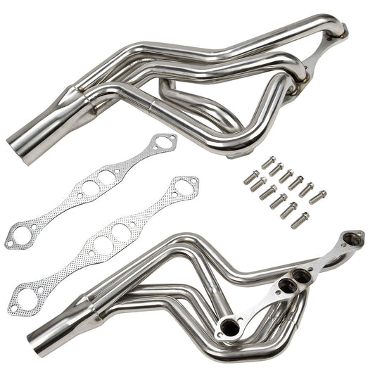 Exhaust Header for 1972-1987 Small Block Chevy Malibu, Grand Prix, Monte Carlo, Cutlass, Regal and 1970-1981 SBC 267-400 V8 Camaro Dynofit
