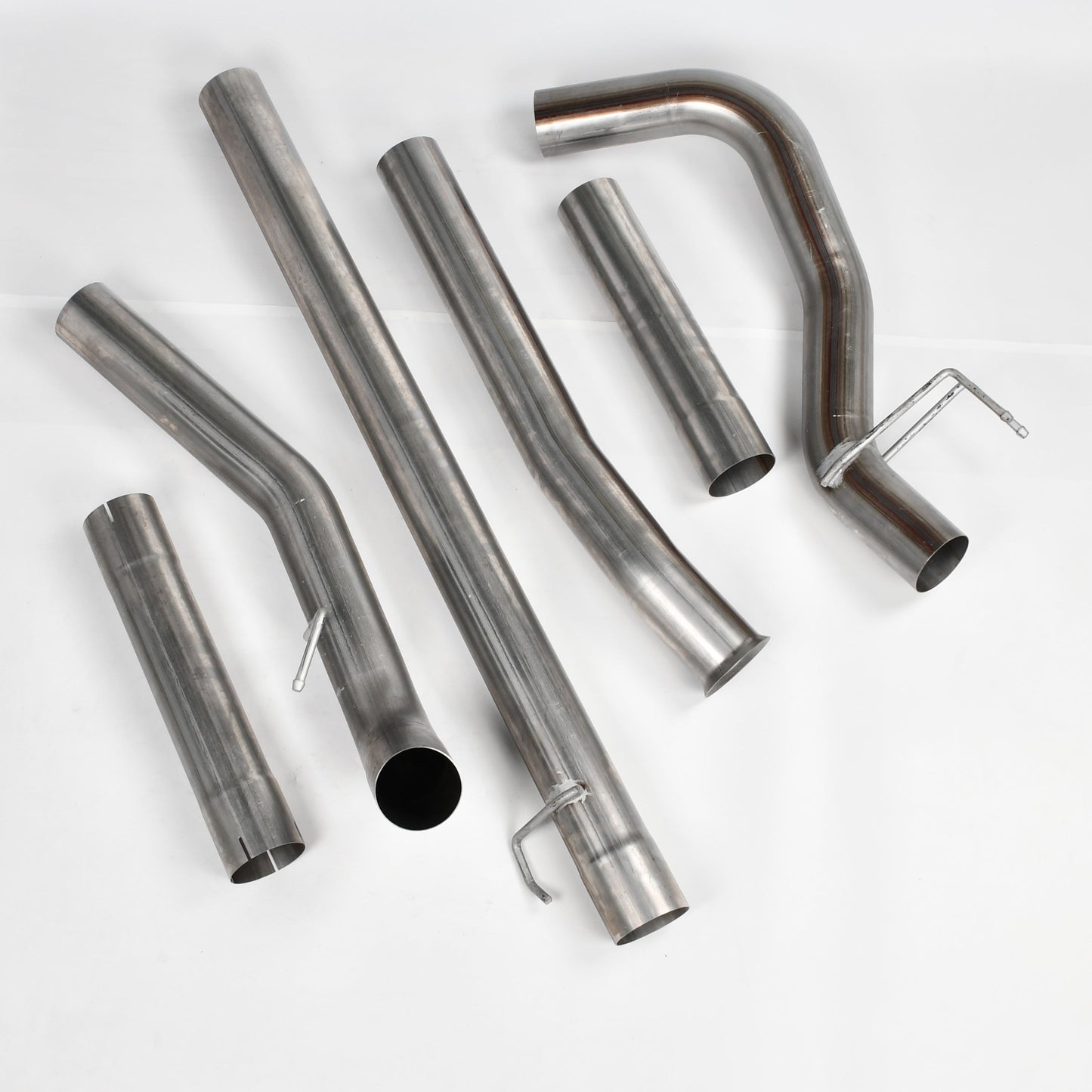4 Inch Downpipe Back DPF Delete Race Pipe for 2011-2019 Ford 6.7L Powerstroke Cab and Chassis Dynofit