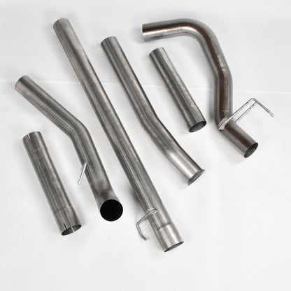 4 Inch Downpipe Back DPF Delete Race Pipe for 2011-2019 Ford 6.7L Powerstroke Cab and Chassis Dynofit