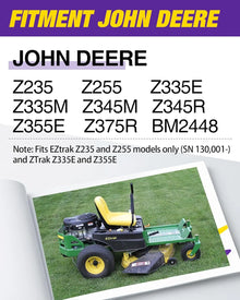 ne-Piece Rear Bumper Hitch with Toolbox for John Deere Z235 Z255 Z335E Z335M Z345M Z345R Z355E Z375R BM2448, Heavy Duty Zero Turn Mower Trailer Hitch Accessory