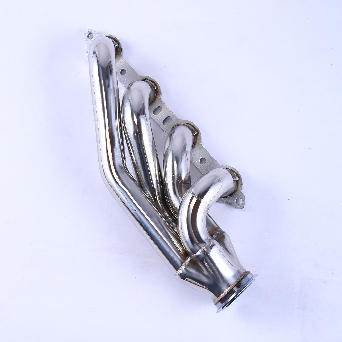 Exhaust Header Manifold for 1997-2015 Chevy Corvette Camaro Pontiac Firebird GTO LS1 LS2 LS3 LS6 V8 with T3 T4 Elbows and 3.0 Inch V-Band Dynofit