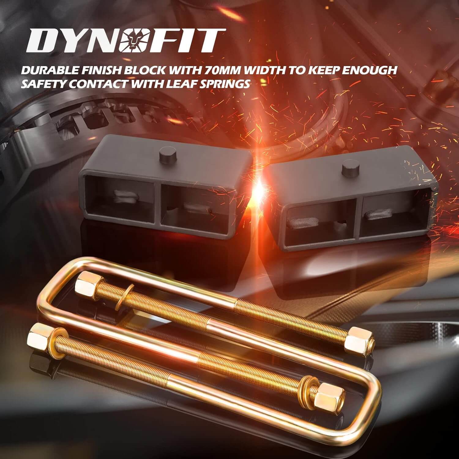 Dynofit 2" Rear Lift Block Kits for 2007-2024 Chevy Silverado 1500 GMC Sierra 1500