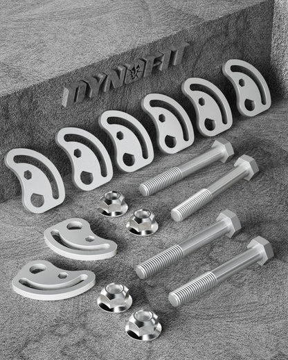 Dynofit Camber Bolt Kit for Chevy Silverado GMC Sierra 1500 2500 Alignment Camber Caster Adjusting Bolt