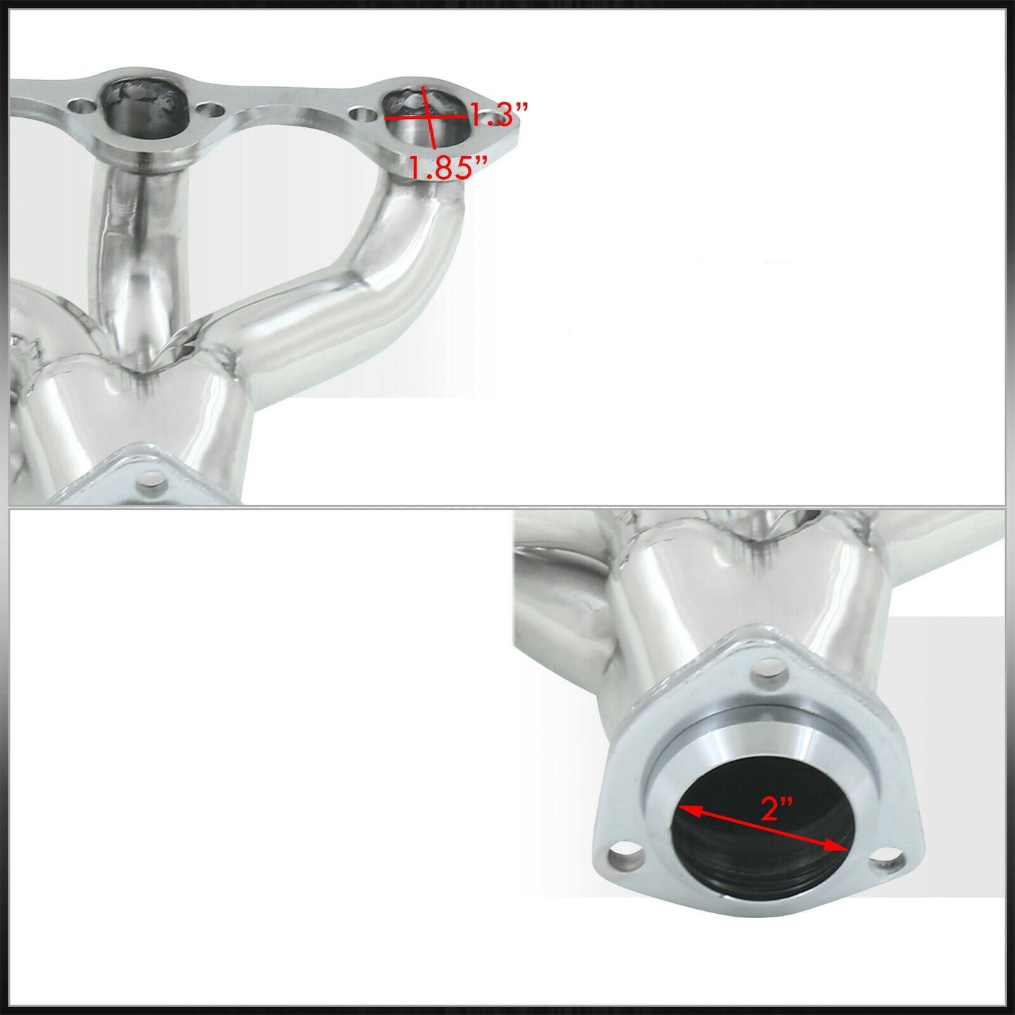 Exhaust Header for 1964-1978 Ford V8 260 289 302 Small Block Stainless SBF Hugger Dynofit