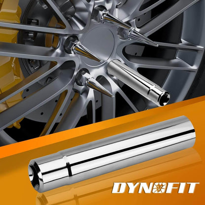 Dynofit Universal Spike Lug Nut Socket Key Set with 19mm Hex For 14x1.5 14x1.75 14x2.0 1/2-20 9/16-18 Socket Keys