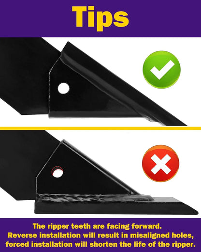 Heavy Duty 3-Point Hitch Trencher Subsoiler – Adjustable 16" Shank, Lawn Ripper for ATV/UTV/Tractor, Thicken Plow with 2 Replaceable Teeth