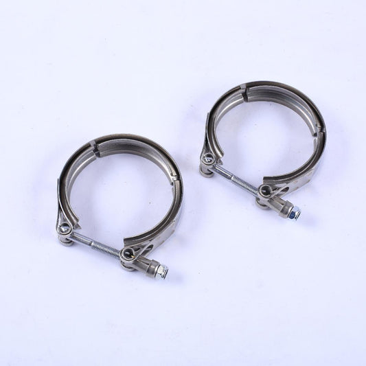 Exhaust Header Manifold for 1997-2015 Chevy Corvette Camaro Pontiac Firebird GTO LS1 LS2 LS3 LS6 V8 with T3 T4 Elbows and 3.0 Inch V-Band Dynofit