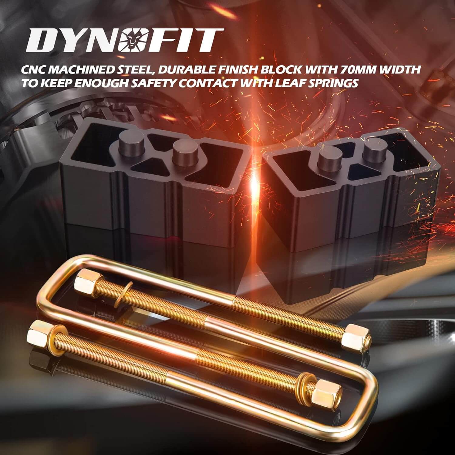 Dynofit 3" Front and 2" Rear Leveling Lift Kit for 2004-2020 Ford F-150