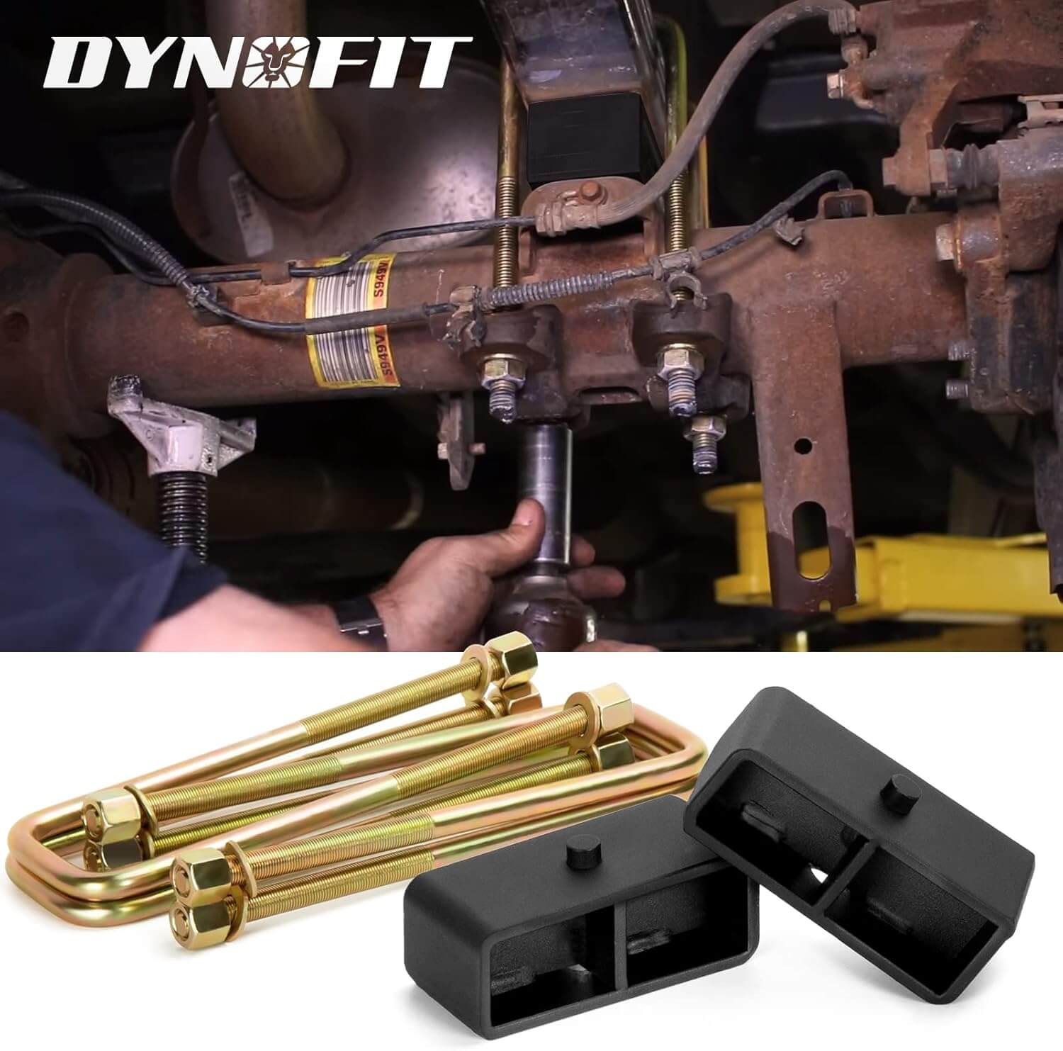 Dynofit 2" Rear Lift Block Kits for 2007-2024 Chevy Silverado 1500 GMC Sierra 1500 Installation