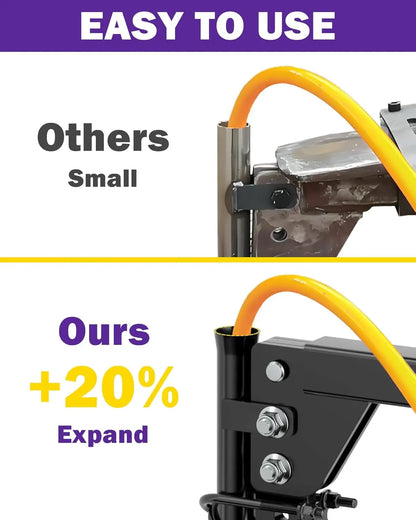 3-Point Hitch Pipe Layer Attachment – Fits Ripper Shank Plow, Light Duty Subsoiler for ATV/UTV/Tractor, Max 1.18" Dia, Includes 2 U-Bolts