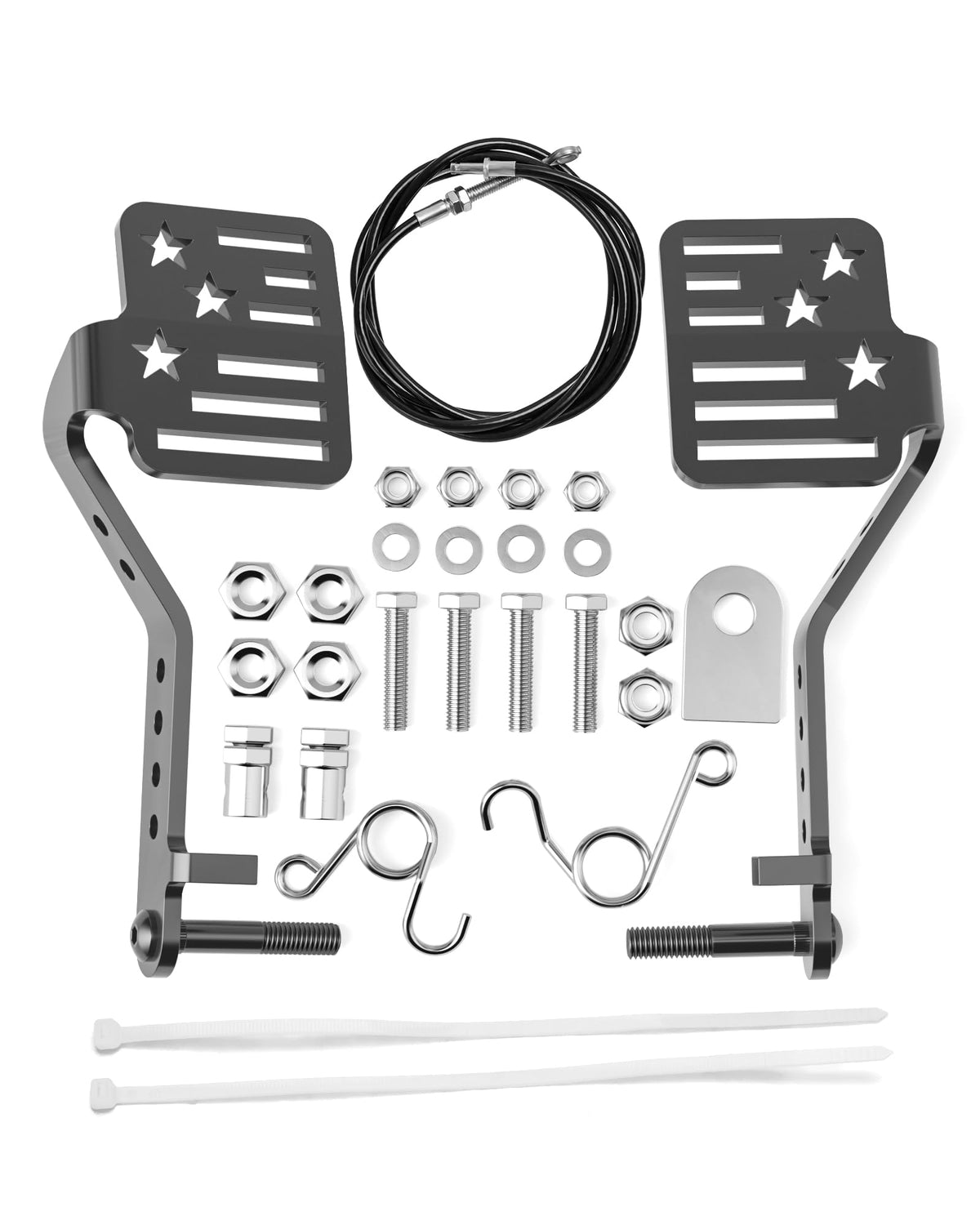 Dynofit Go-Kart Large Pedal Kit with 71-Inch Throttle Cable