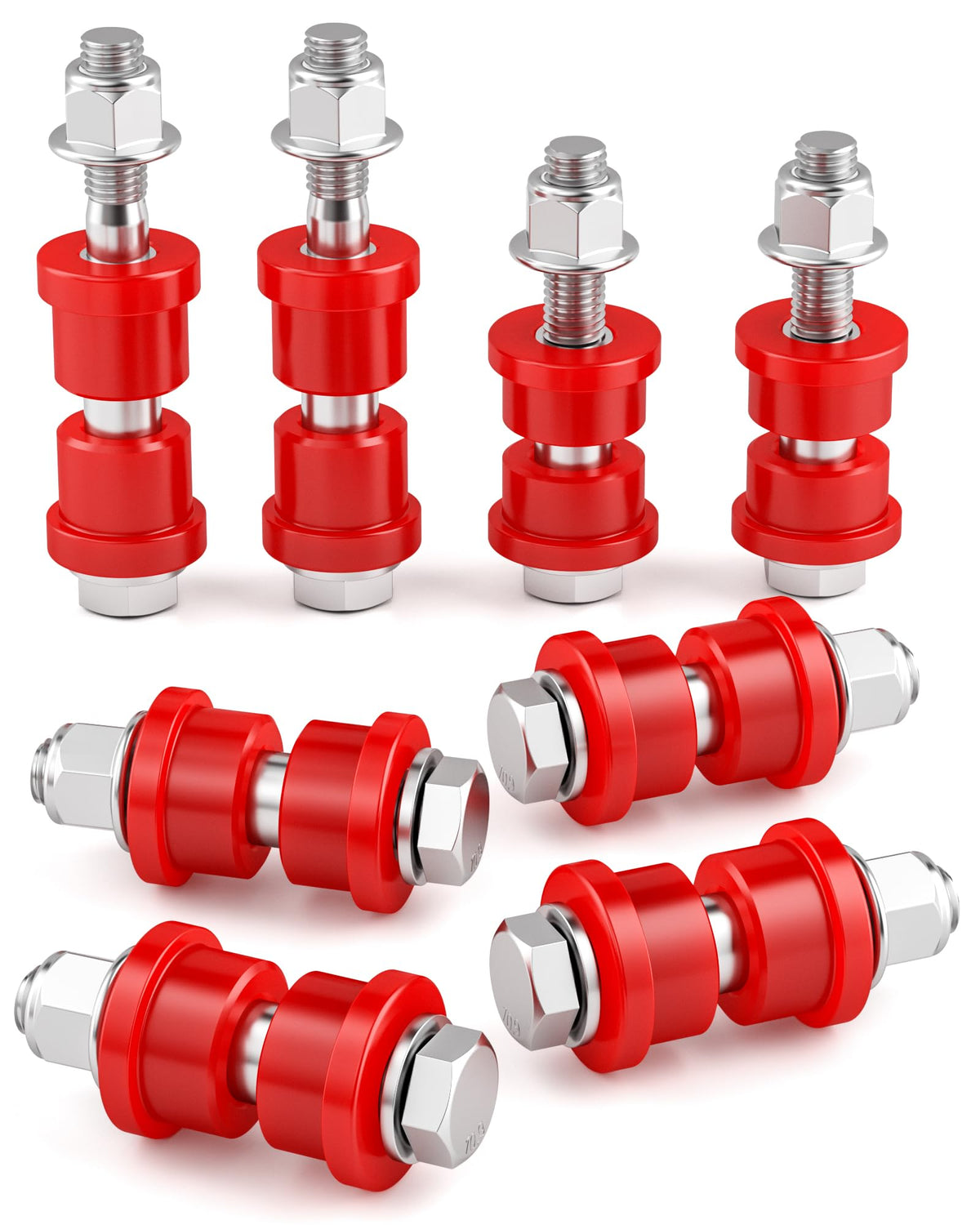 Dynofit Front Bushing & Bolt Kit for Club Car DS 1992+, 16 Bushings