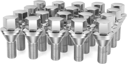 Dynofit 20PCS M12x1.25 Wheel Lug Bolts for 2015+ Jeep Renegade 2023+ Dodge Hornet