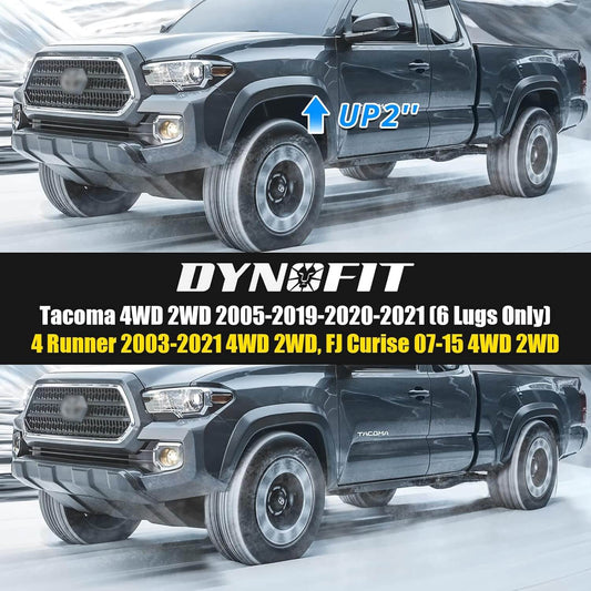 Dynofit 2" Front Leveling Lift Kit for 2005-2023 Toyota Tacoma 2003-2024 4Runner Fitment