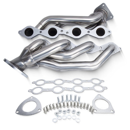Exhaust Shorty Header for 2000-2006 Chevy Silverado GMC Sierra Yukon Avalanche Suburban 1500 4.8L 5.3L Dynofit