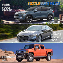 Dynofit 20PCS M12x1.5 Open End Lug Nuts Fit Ford Focus Escape Honda Accord