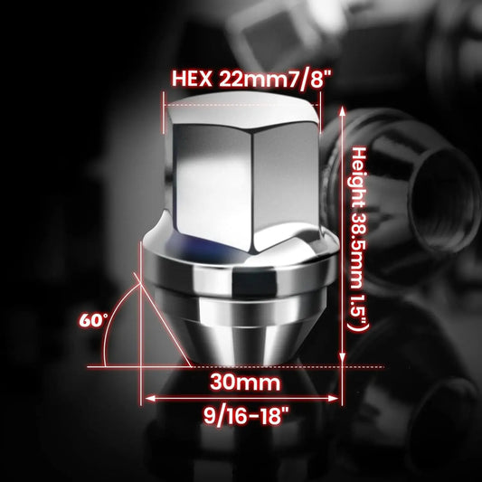 Dynofit 20PCS Lug Nuts for Dodge Dakota Durango Ram 1500 Size