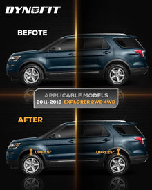 Dynofit 2.5" Front and 1.25" Rear Full leveling Lift Kit for 2011-2019 Ford Explorer Fitment
