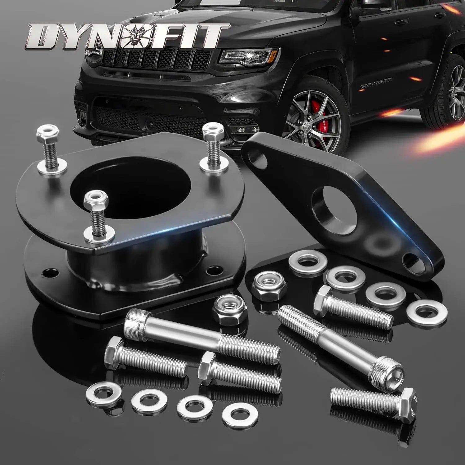 Dynofit 2.5" Front and 0.5" Rear Full Leveling Lift Kit for 2011-2021 Jeep Grand Cherokee WK2