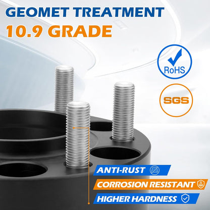 Geomet treatment 10.9 grade studs featuring anti-rust, corrosion resistance, and higher hardness with RoHS and SGS certification.