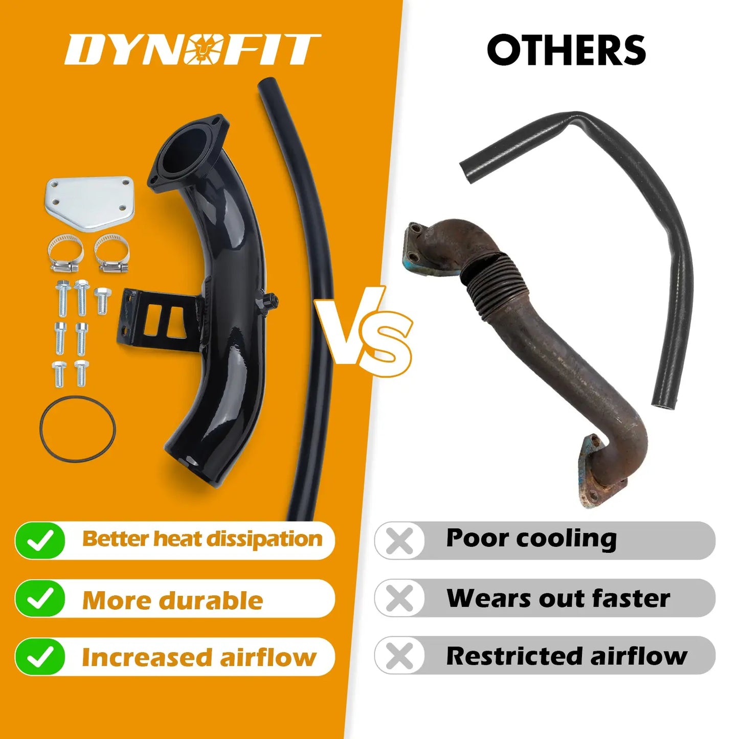 EGR Delete Kit for 2004-2005 Chevy Silverado 2500/3500HD and GMC Sierra 2500/3500HD 6.6L Duramax