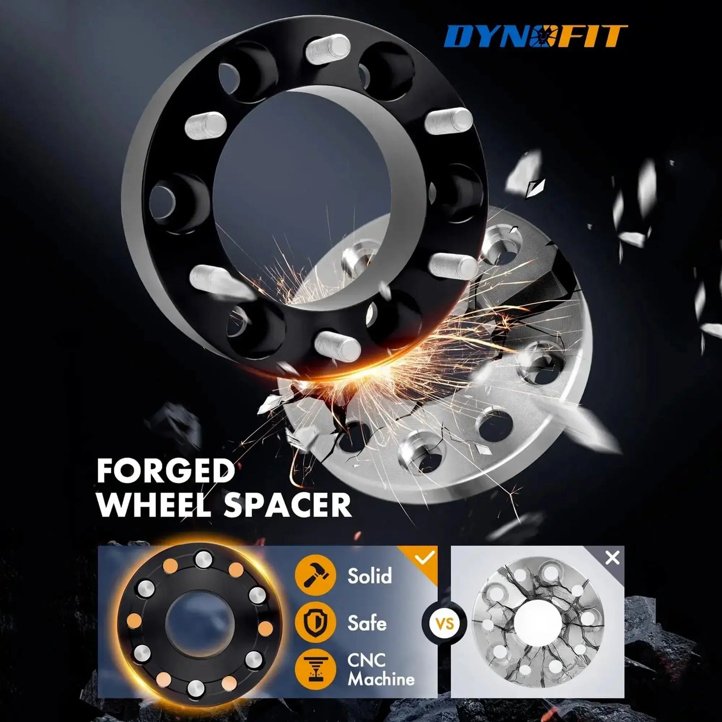 2" 6x5.5 Wheel Spacers for Toyota 4Runner Tacoma FJ Cruiser Isuzu M12x1.5