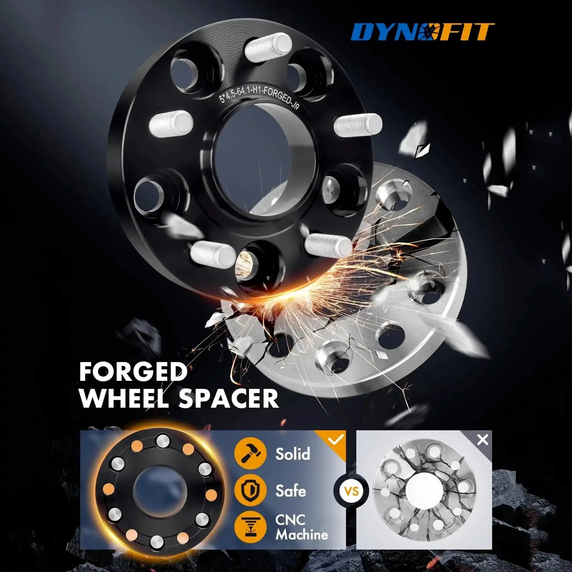 Dynofit FORGED Wheel Spacers more Solid, Safe and CNC Machine