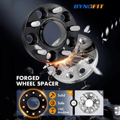 Dynofit 1“ 5x4.5 Hub Wheel Spacers For Ford Fusion Escape Mazda Jeep Kia CNC machine