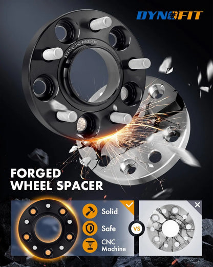 Dynofit 1“ 5x4.5 Hub Wheel Spacers For Ford Fusion Escape Mazda Jeep Kia CNC machine