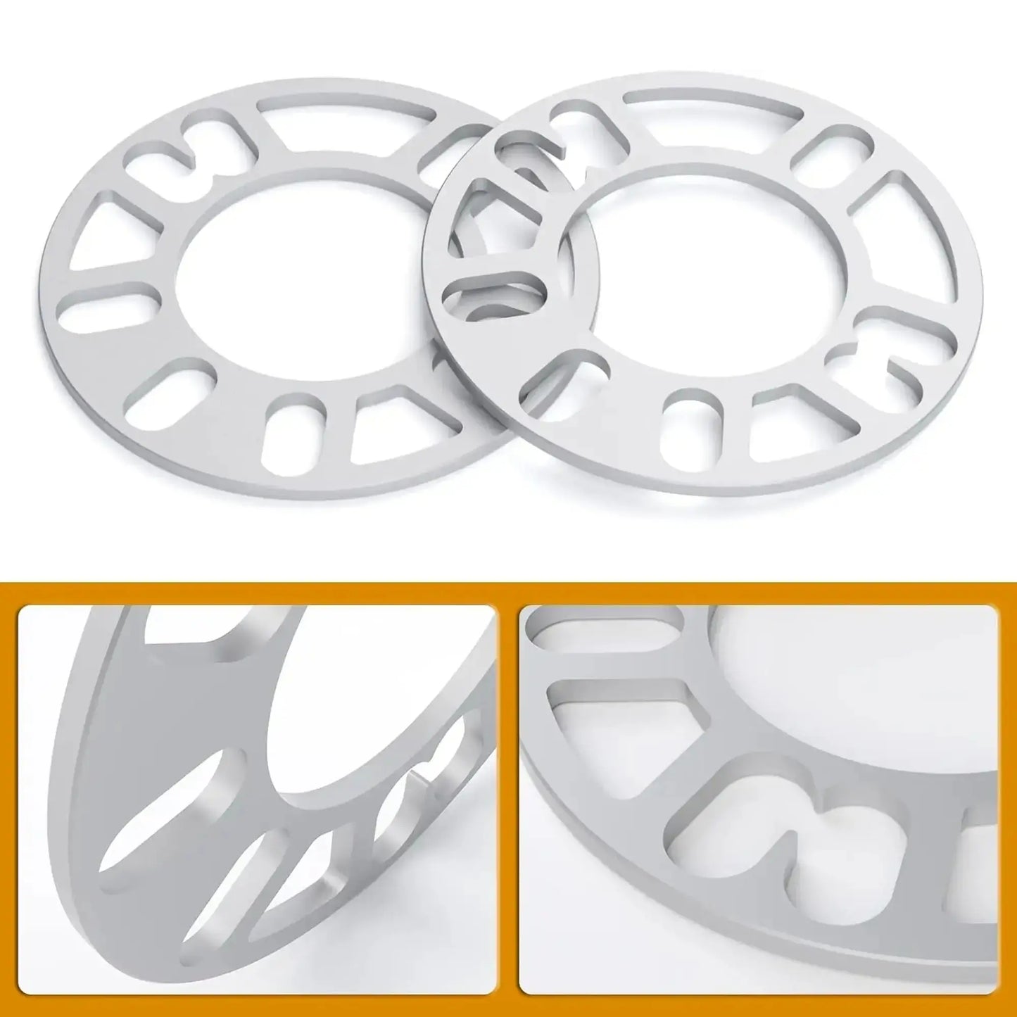 Dynofit Universal 5mm Wheel Spacers for 4 Lug & 5 Lug Wheels