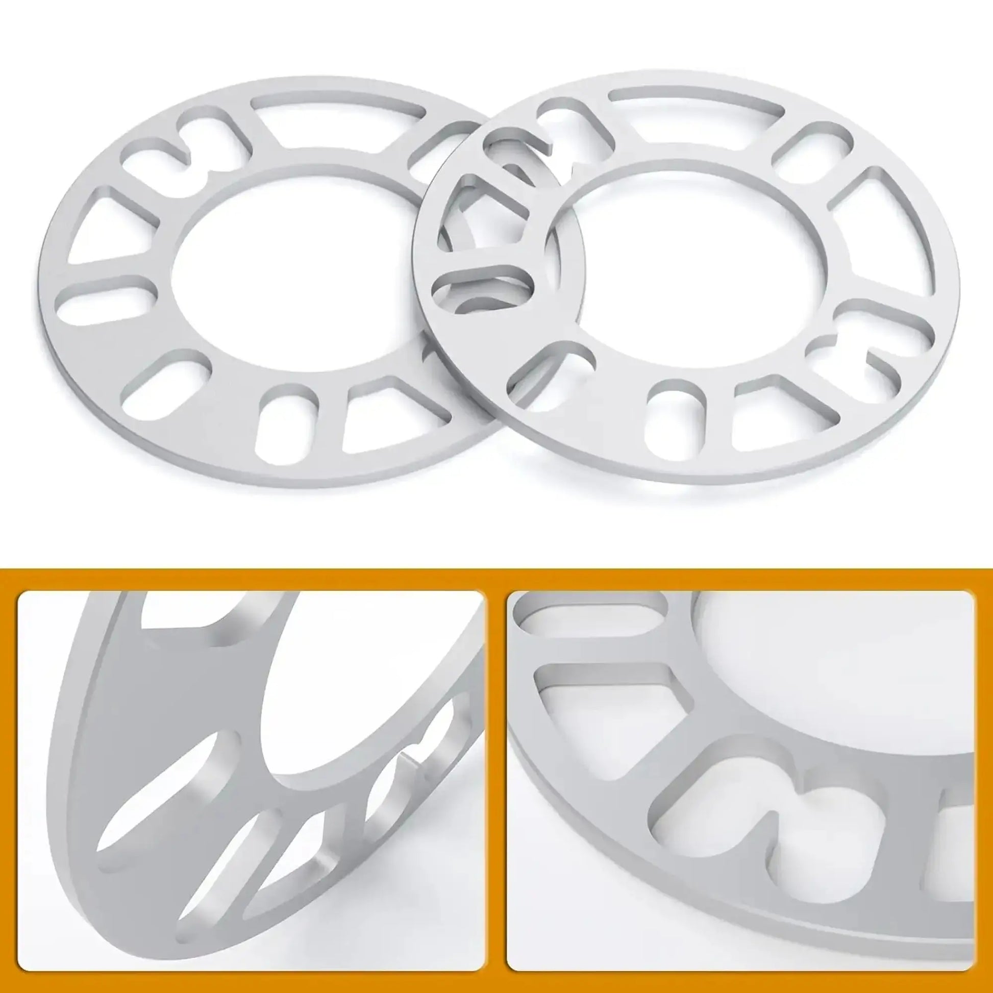 Dynofit Universal 5mm Wheel Spacers for 4 Lug & 5 Lug Wheels