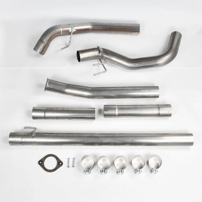 Dynofit 4" DPF Delete Race Downpipe-Back Exhaust for 2011–2019 Ford 6.7L Powerstroke Cab and Chassis