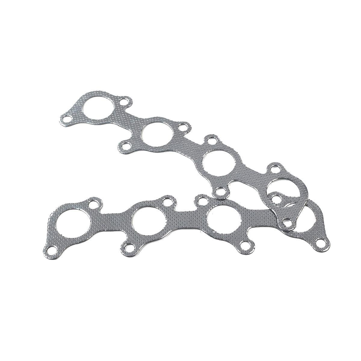Aluminized steel exhaust pipes with muffler support bracket and gasket