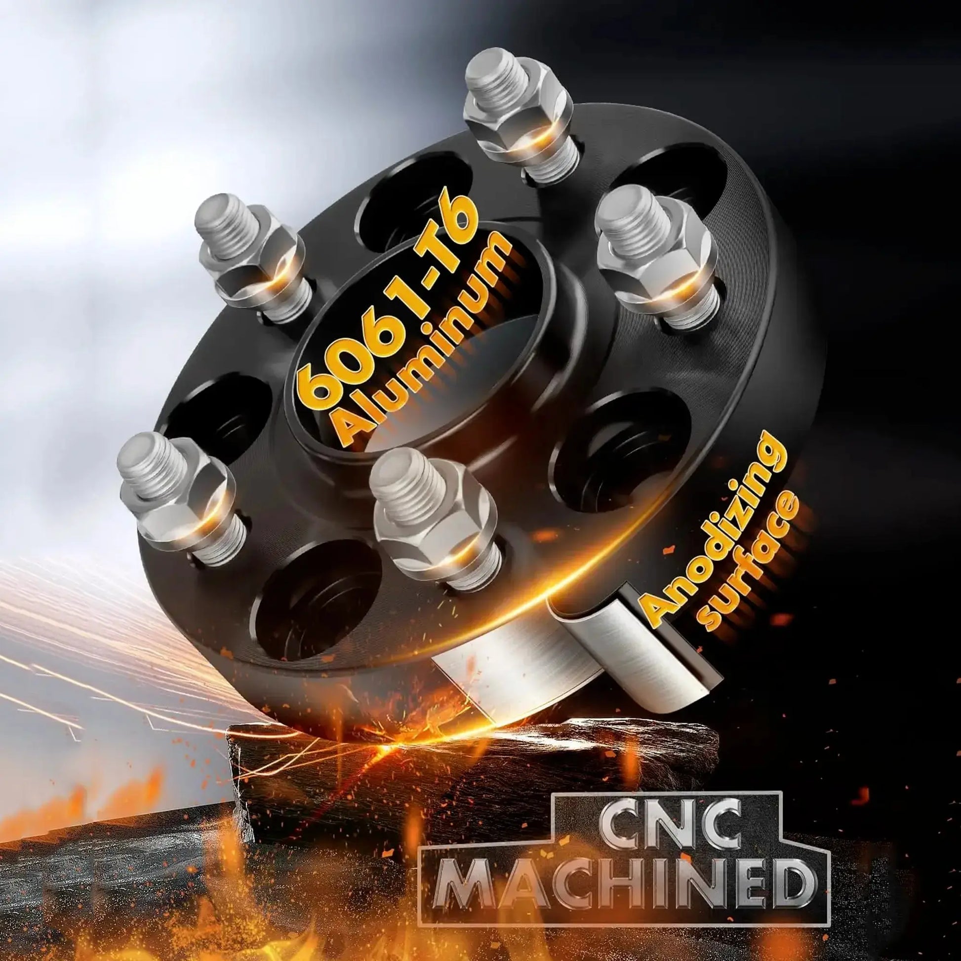 1" 5x4.5 Hub Wheel Spacers for Nissan 350Z 370Z Infinit G35 G37 M12x1.25 Dynofitauto