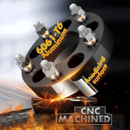 Dynofit 1.25" 5x4.5 to 5x5 Wheel Adapters for Jeep CNC